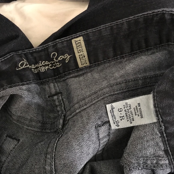 AMERICAN RAG: washed black super skinny jean - Picture 3 of 6